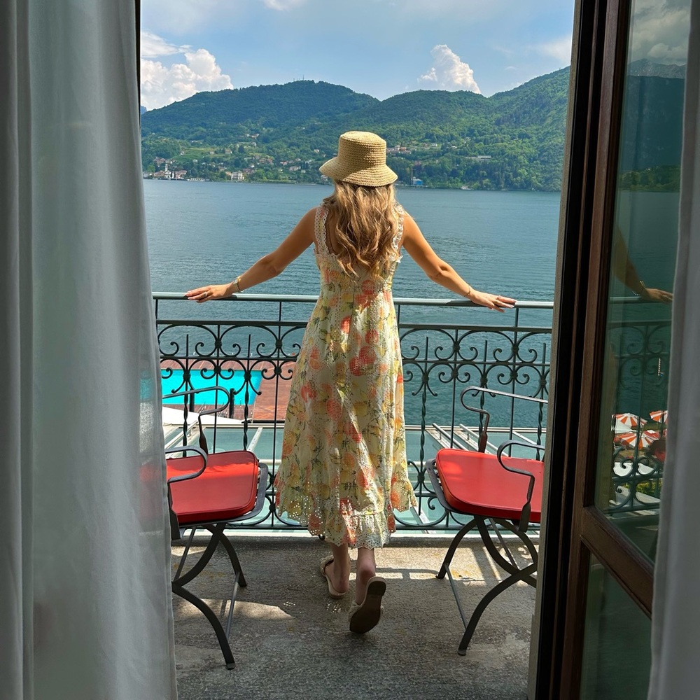 WORN ONCE* BY ANTHROPOLOGIE RUFFLED EYELET DRESS